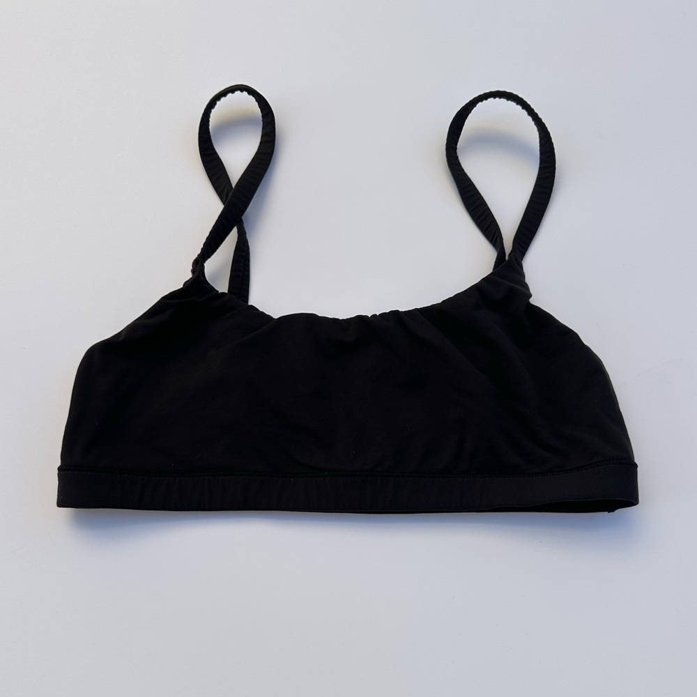 Skims scoop neck bralette in black